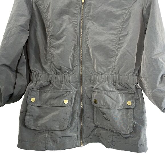 Alfani Jacket Women's Gray Non Leather Full Zip Size Small - Picture 2 of 12